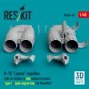 RESKIT RSU48-0427 B-1B Lancer nacelles with air intakes & late exhaust nozzles (type 1) (open engine bay) for Revell kit (3D Printed) (1/48)